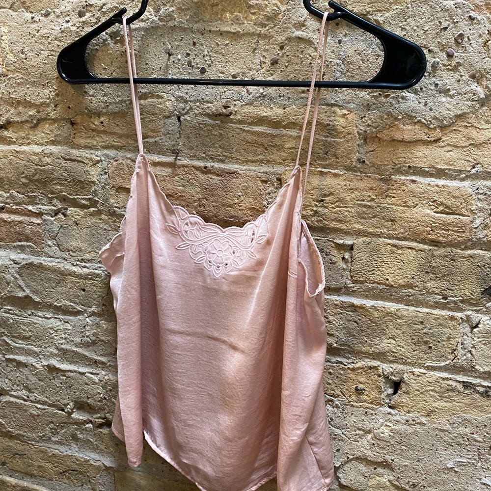 Pink floral tank